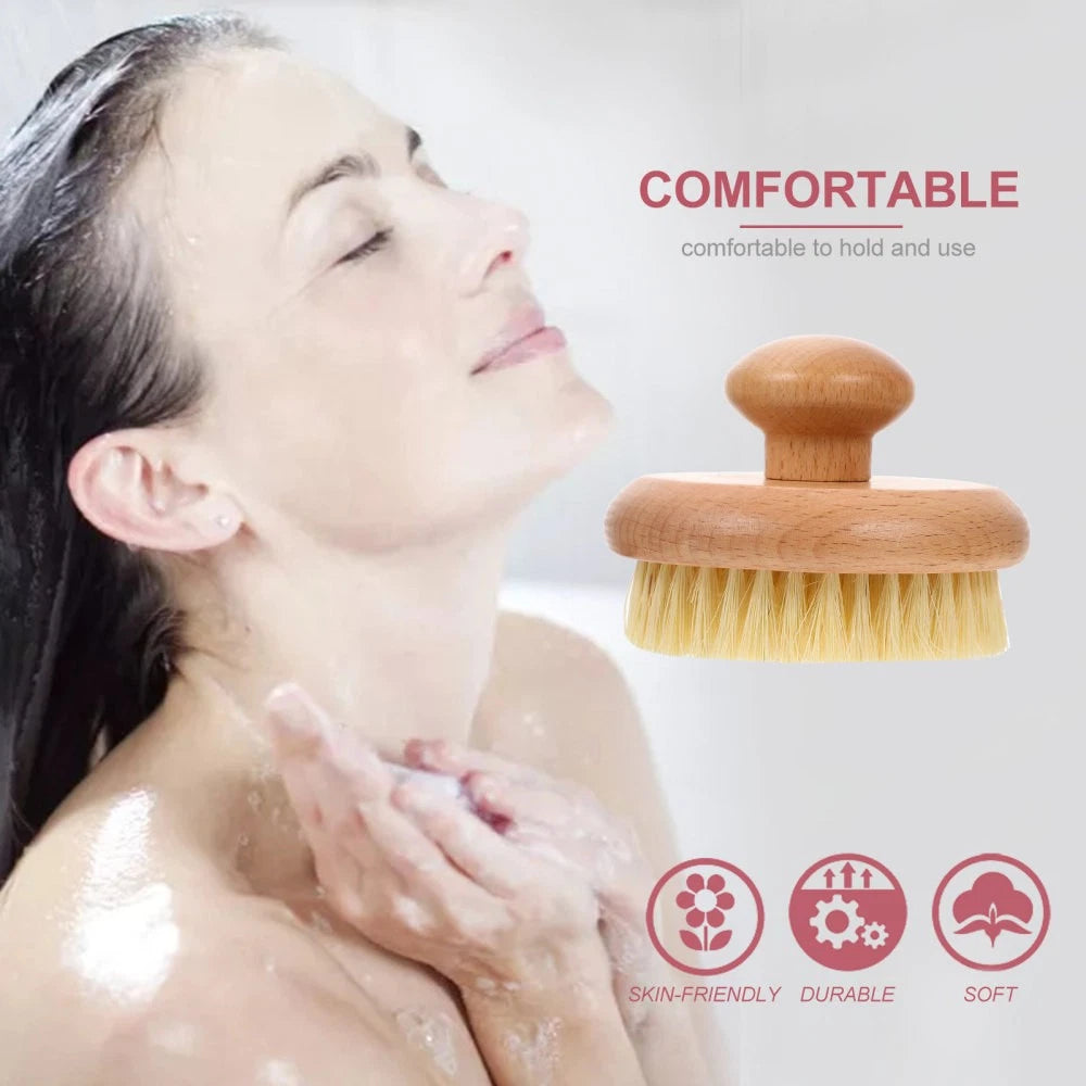 Back Exfoliator for Shower Bath Scrubber Body Bathroom Scrubbing Brush