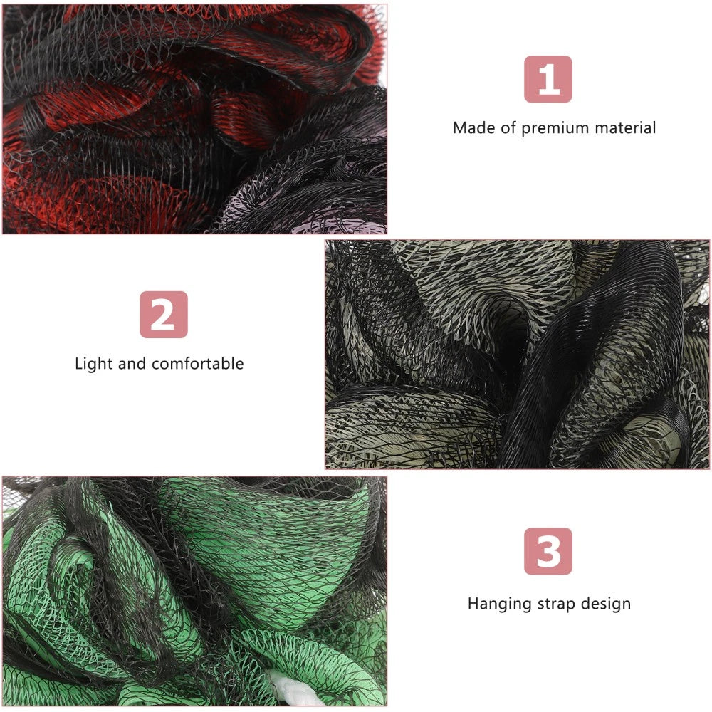 4 Pcs Back Shower Multi-functional Exfoliating Bath Brush