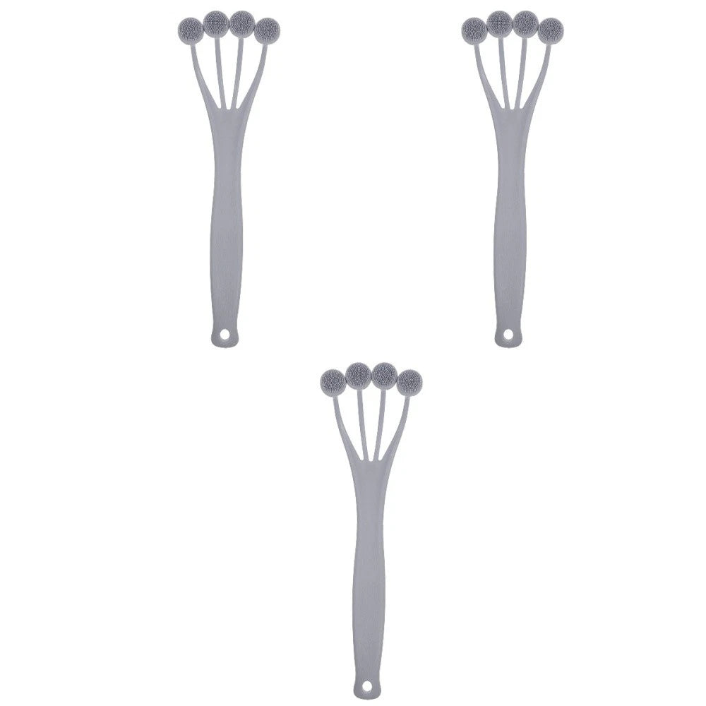 3 Pieces Exfoliating Bath Brush Body Brushes for Shower Tool Back