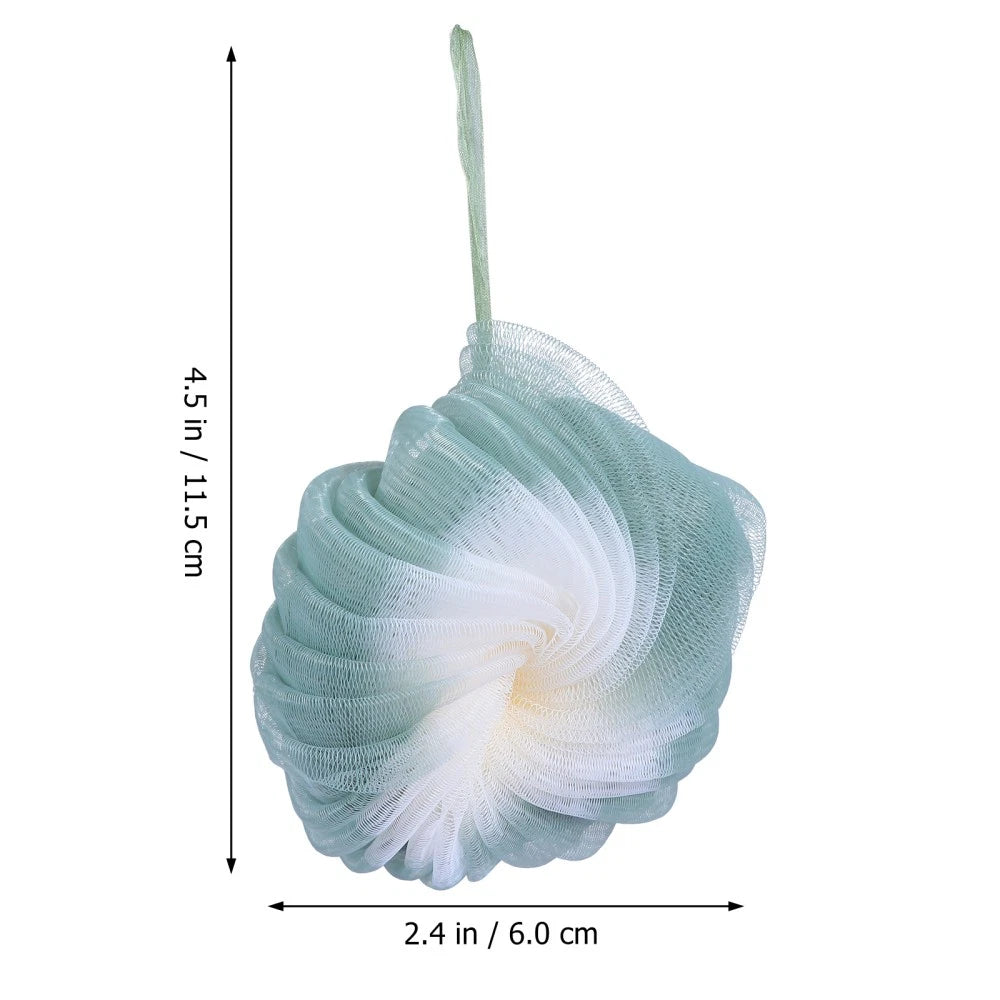 2Pcs Bath Sponge Body Scrubber Pouf Shower Ball Brush for Women and Men