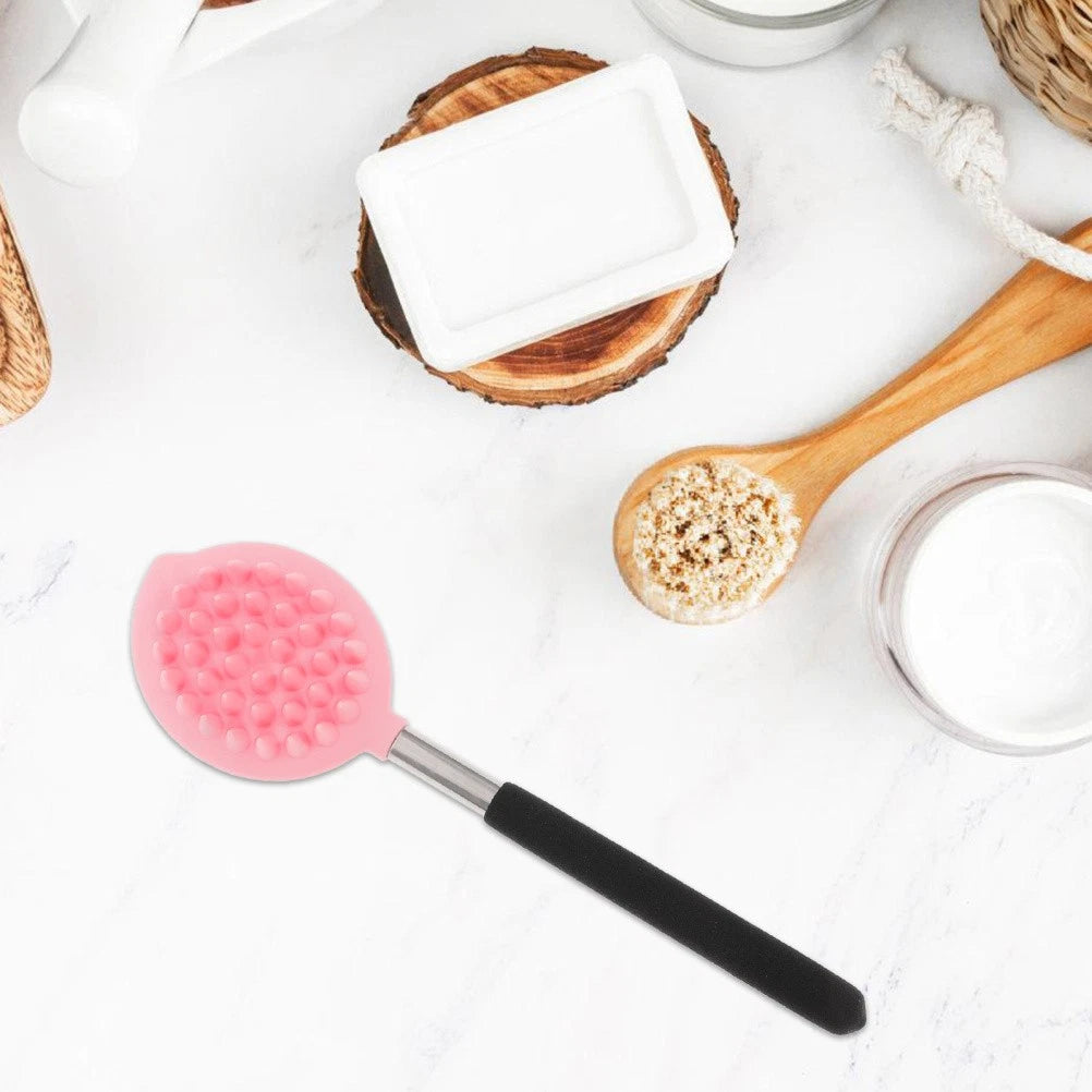 Silicone Bath Brush Man Body Scrubbers Back Exfoliating Tool for