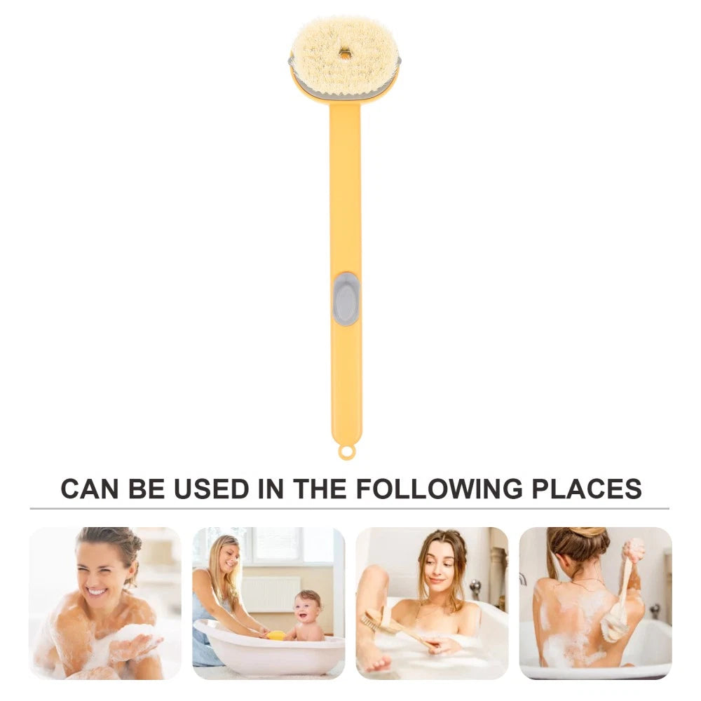 Long Handle Scrub Brush Child Exfoliating Back Scrubbing Shower Bath