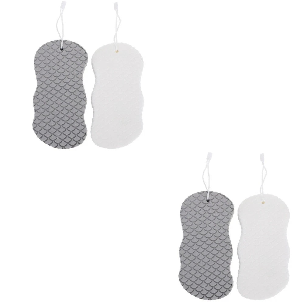 Set of 2 Baby Bath Sponge Newborn Body Scrubber Towel Shower Brush for