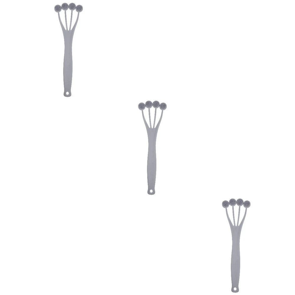 3 Pieces Exfoliating Bath Brush Body Brushes for Shower Tool Back