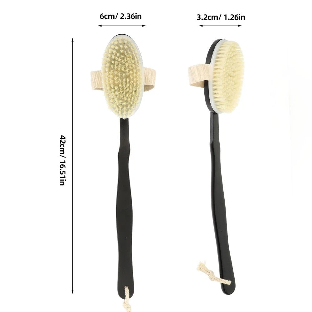 Bend Handle Bath Brush Back Exfoliator Long Handled Shower for Body
