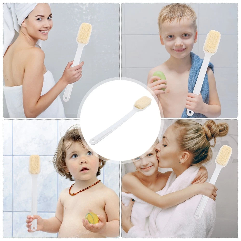 Back Scrub Brush Bath Shower Body Brushes Long Handles for Elderly
