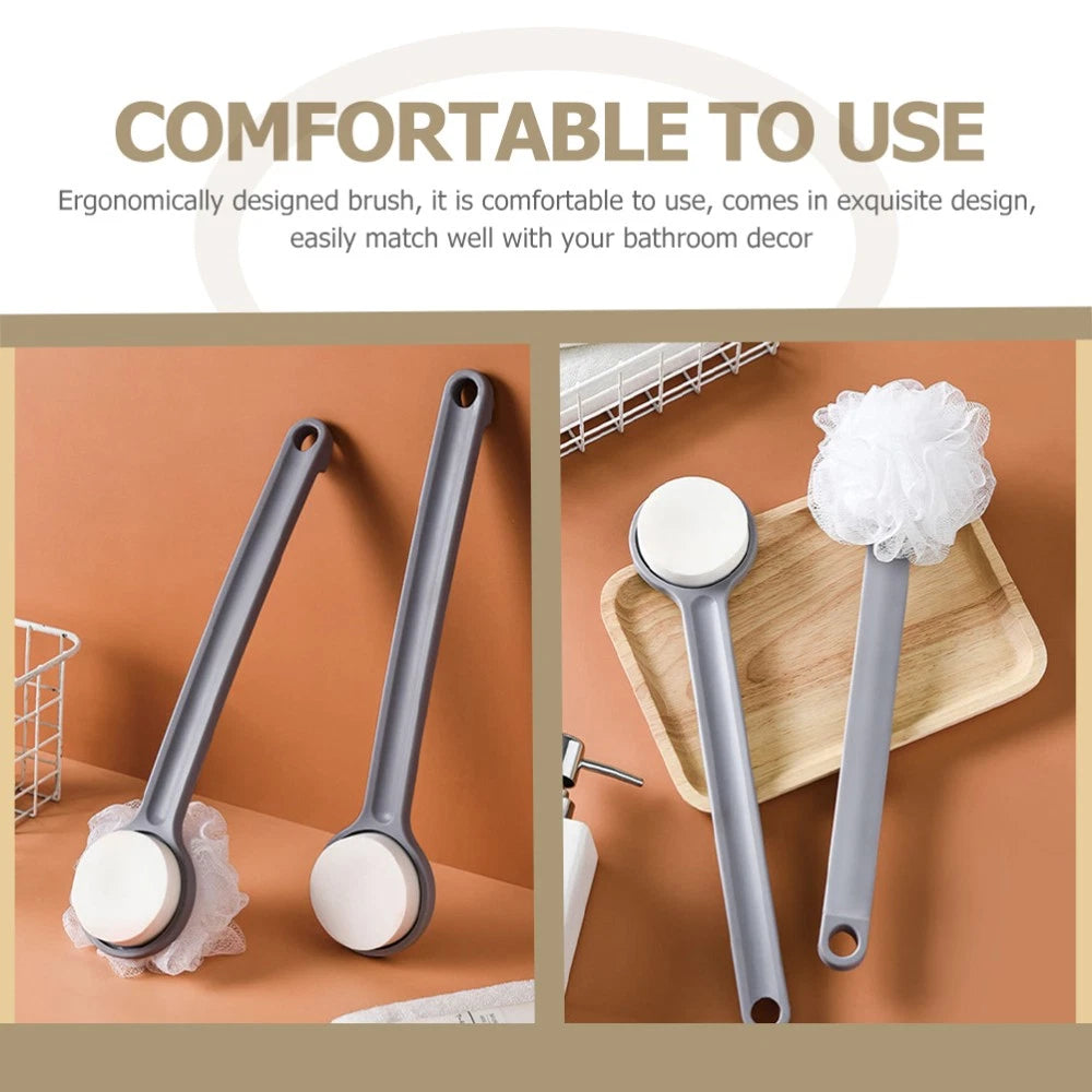 2 PCS Bath Ball Brush Body Shower Scrubber Child Bathing Exfoliating
