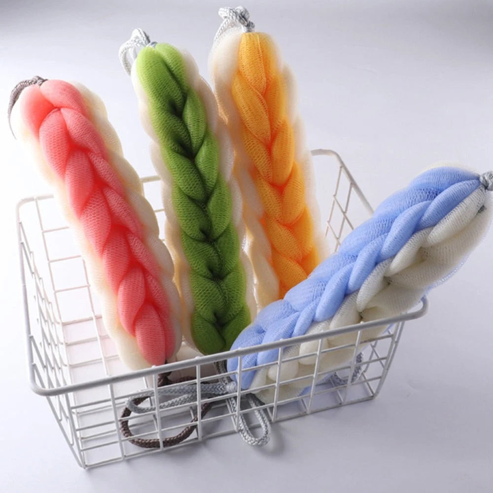 2 Pcs Bath Bar Man Miss Scrubbers for Cleaning Wall Mounted Exfoliating Brush