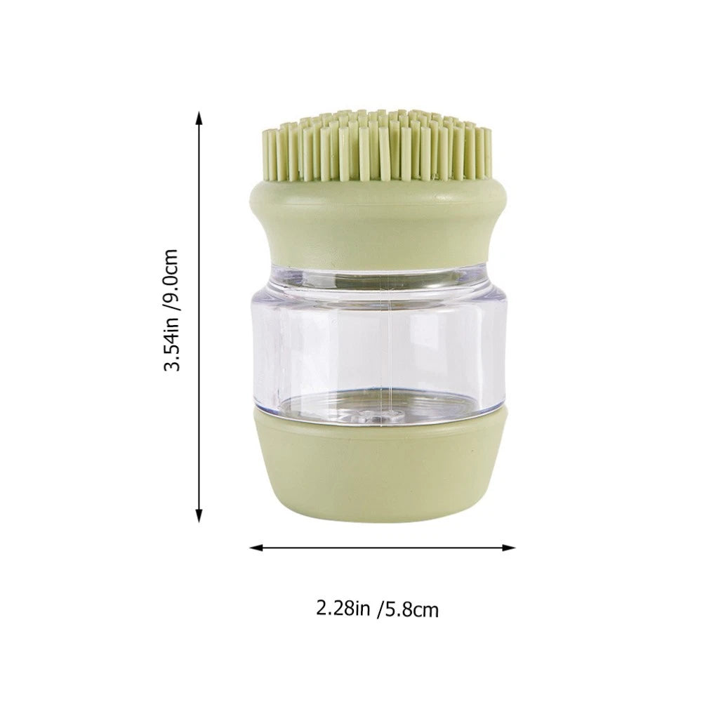 Cat and Dog Silicone Bath Brush Scrubber Shampoo Dispenser for Pet Grooming