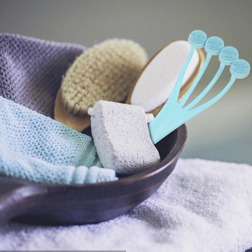 2 Pack Exfoliating Bath Brush Man for Bathroom Women Skin