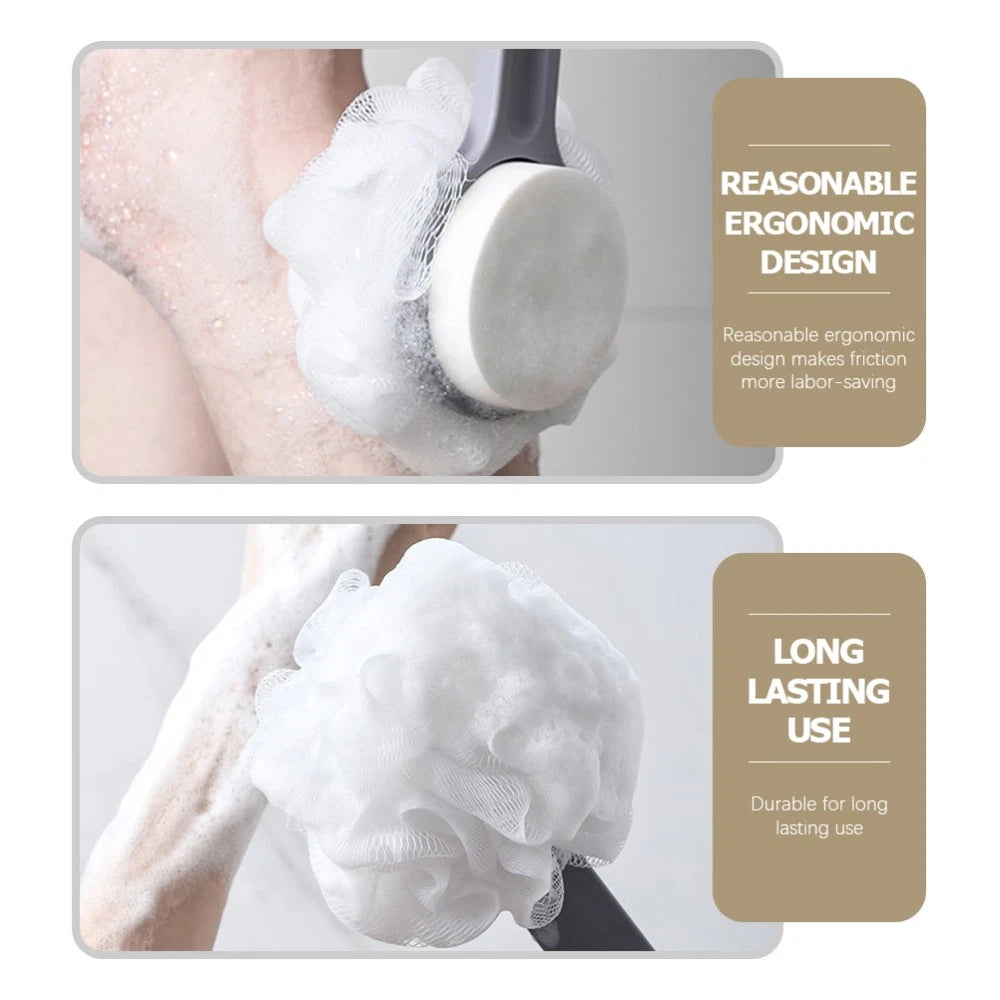 Set of 4 Bath Ball Brush Child Back Scrubber Exfoliating with Handles