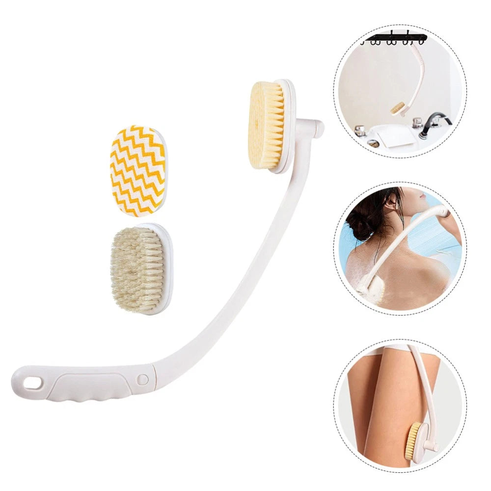 Long Handle Bath Brush Elder Man Body Cleaning Back Exfoliator for Shower