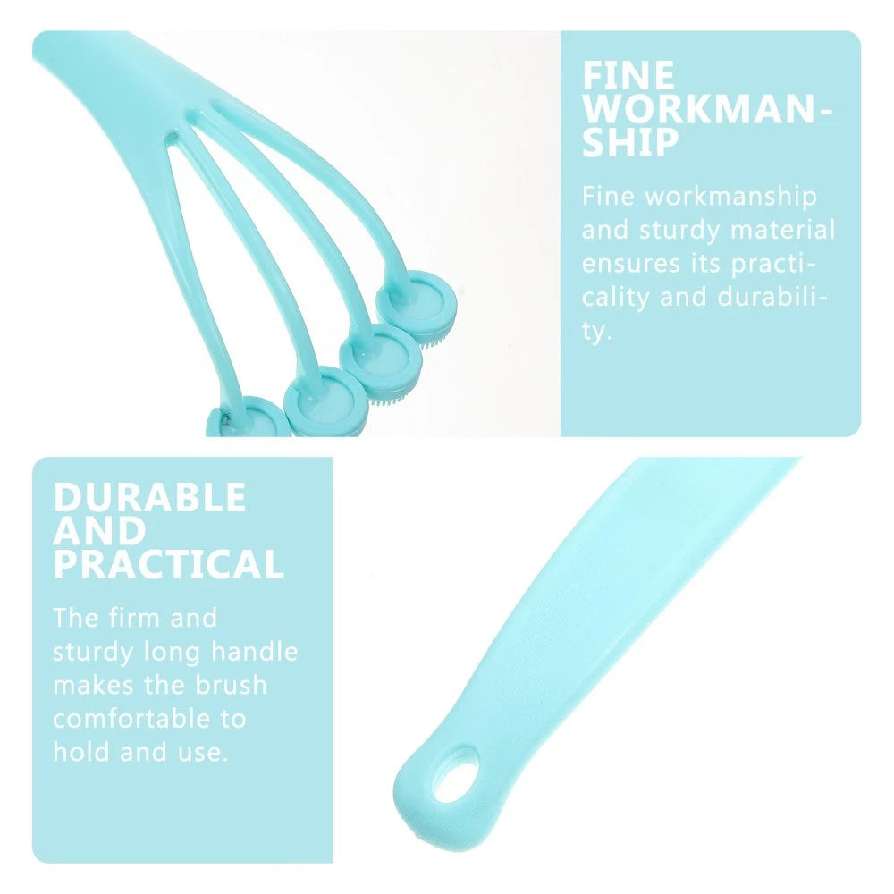 Exfoliating Bath Brush Back Scrubber Shower Long Handle for Tool