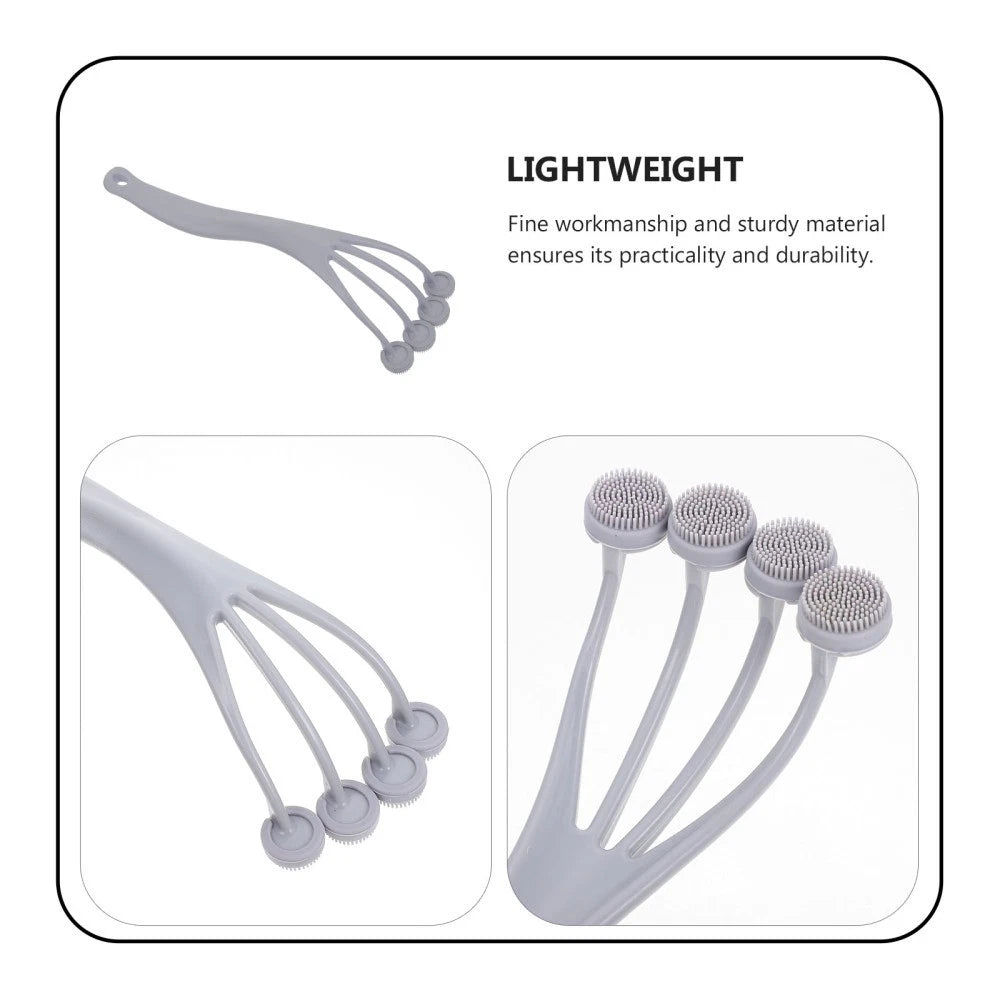 2 Count Exfoliating Bath Brush Shower Back Scrubbing with Handle