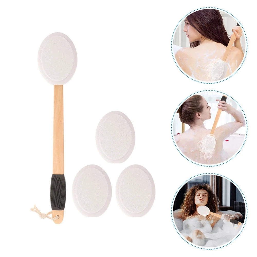 Anti-slip Bath Brush Set Man Miss Cream Back Applicator Moisturizer