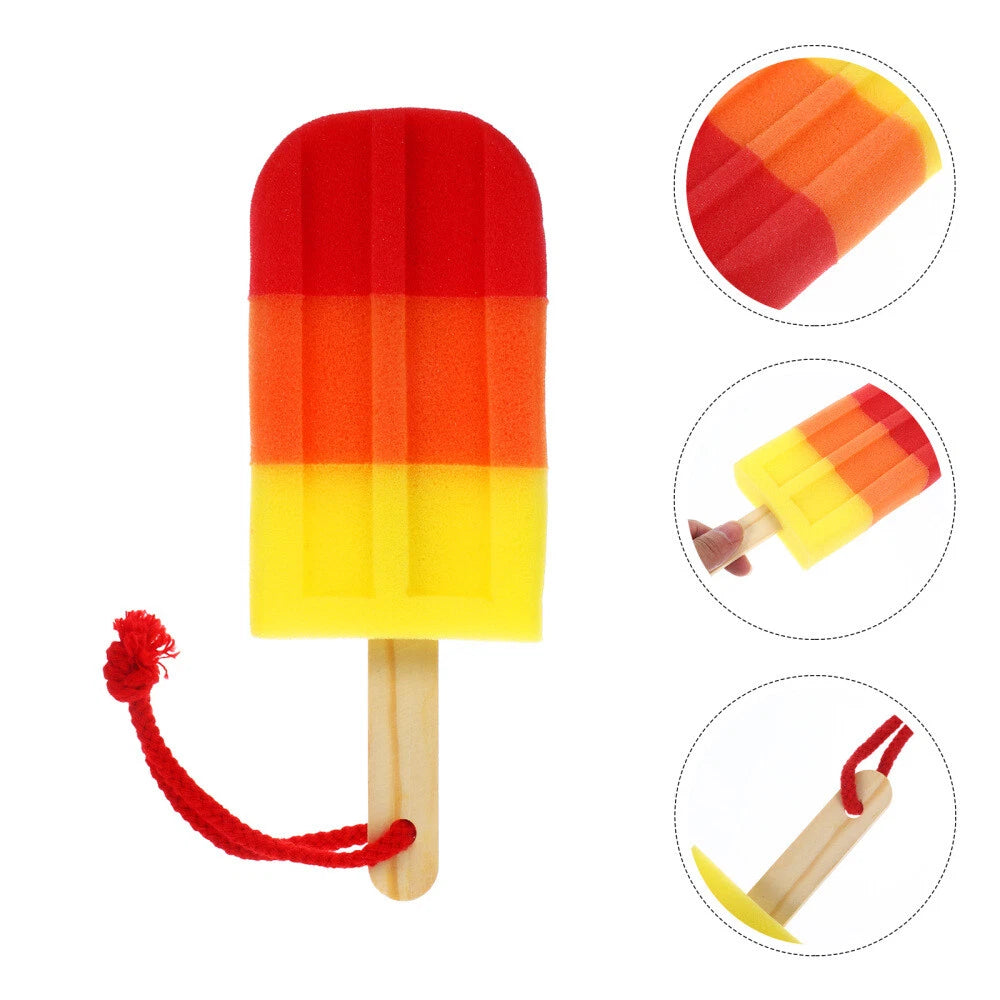 Shower Sponge Bathing Exfoliating Sponge Ice Cream Shaped Exfoliating Scrubber