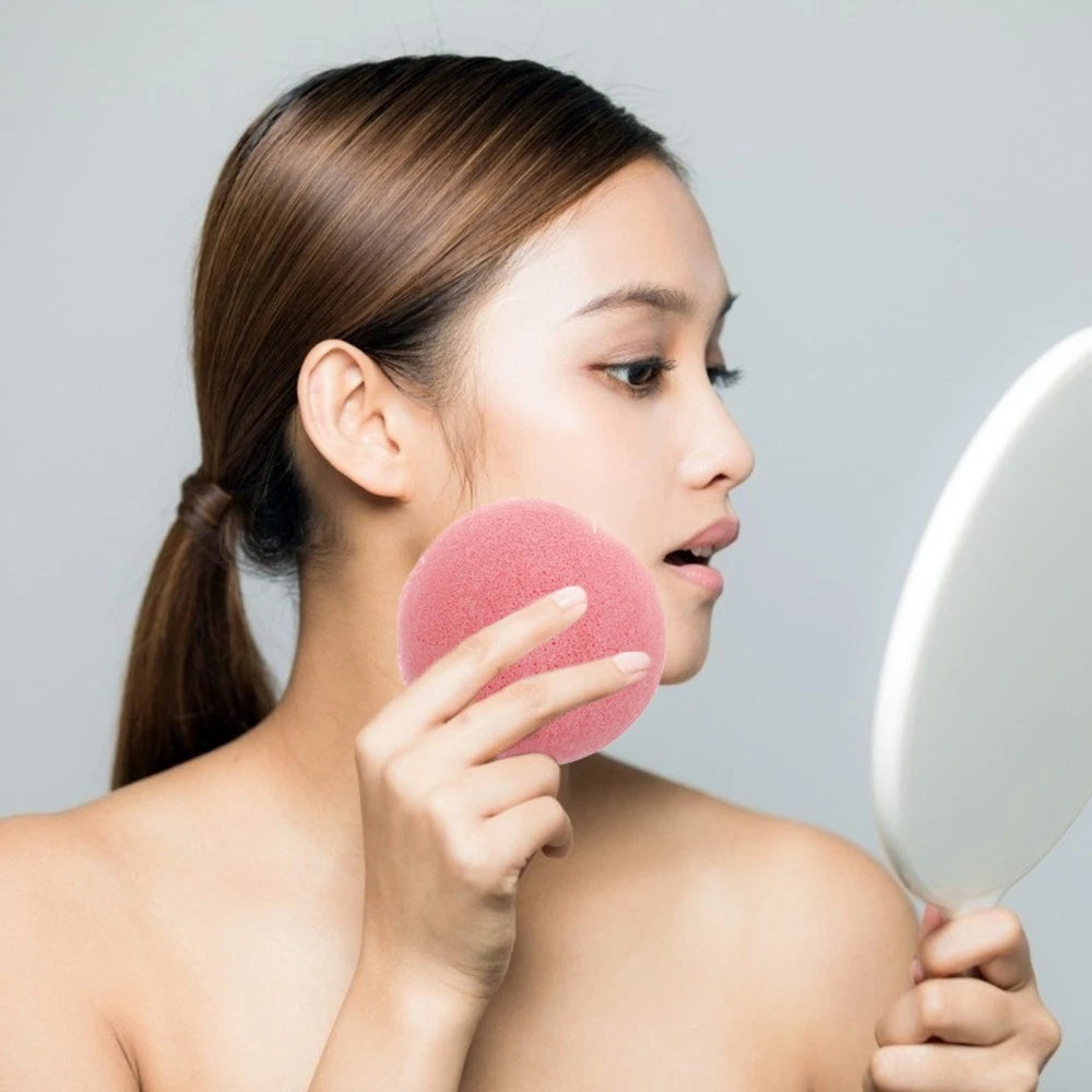 6PCS dry wet face puff Reusable Body Sponge Facial Cleansing