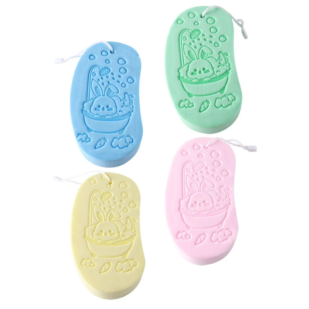 4 Pcs Bath Sponge Child Shower Loofah Sponges for Children Soft Baby Brush