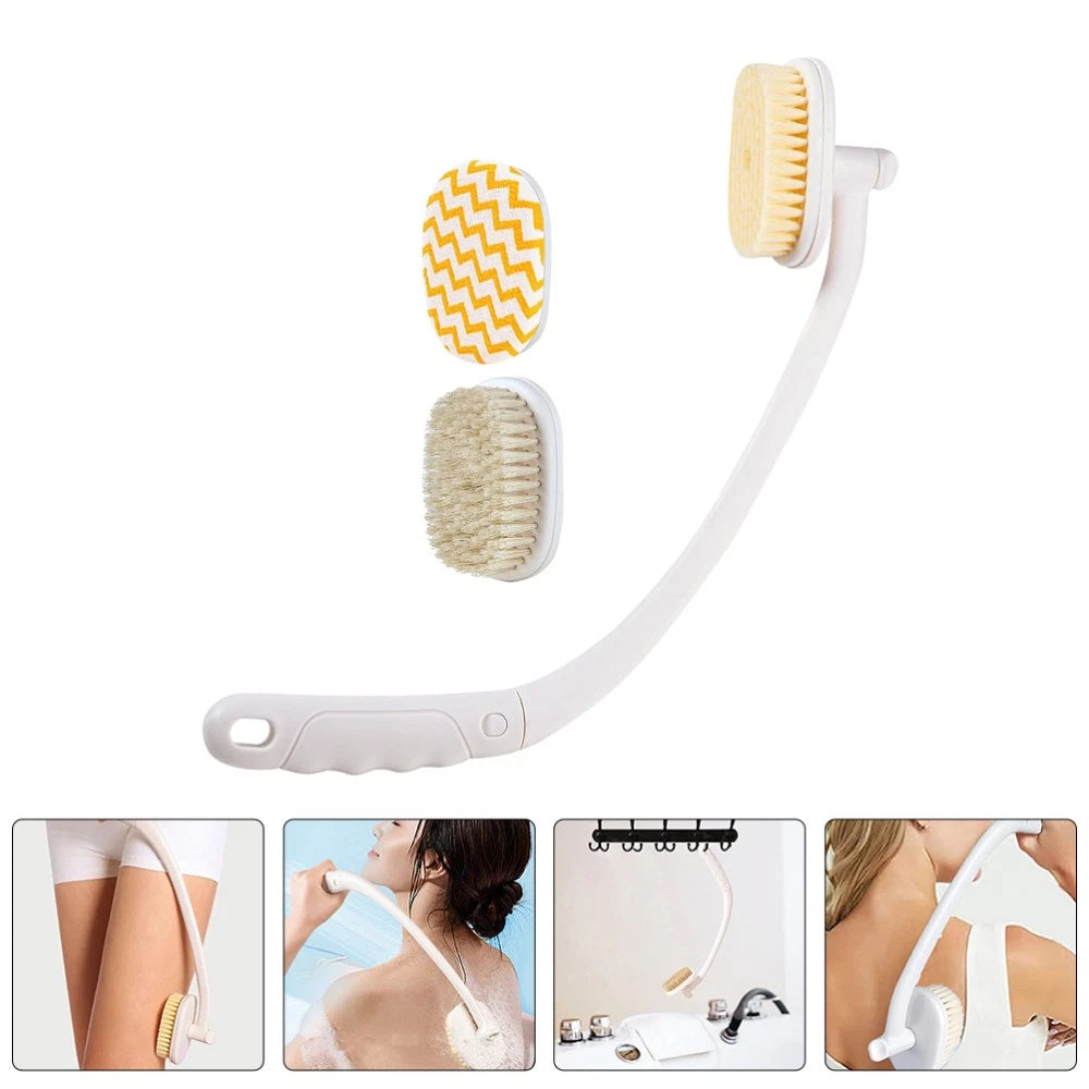 Long Handle Bath Brush Elder Man Body Cleaning Back Exfoliator for Shower