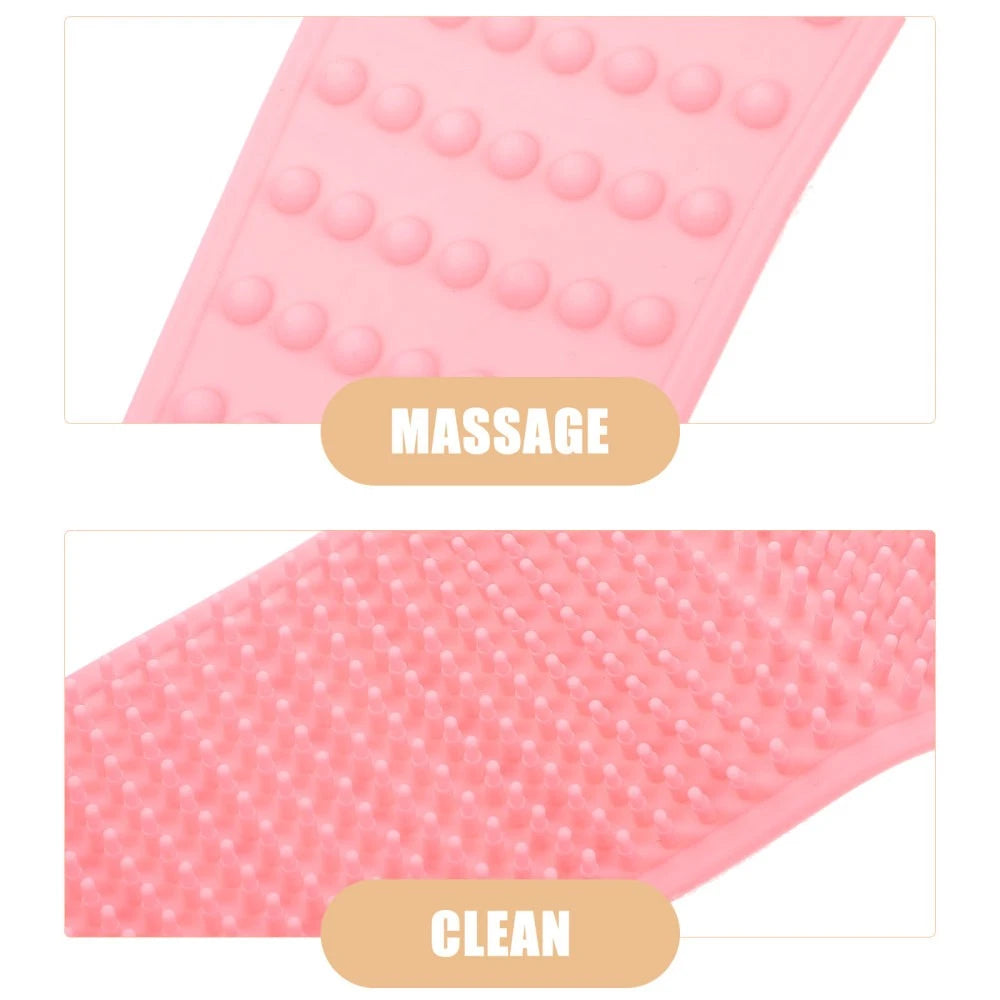 Bath Towel Pull Back Strip Baby Man Brush for Shower Cleaning Rub