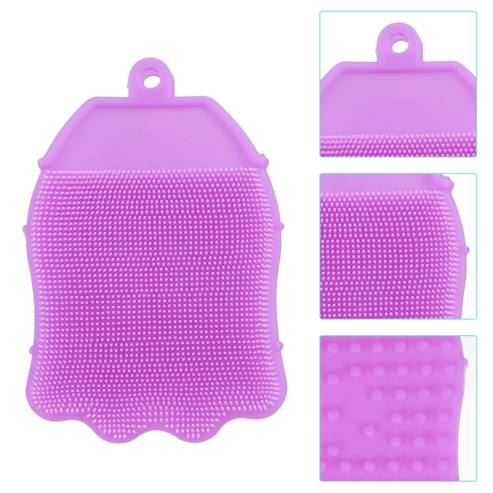 Silicone Hair Shampoo Child Baby Bath Brush Shower with Dispenser