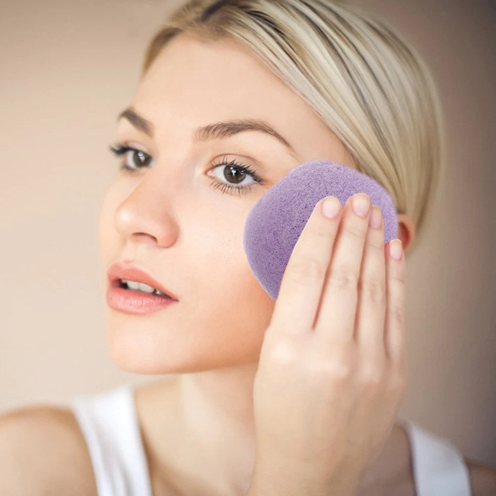 6PCS dry wet face puff Reusable Body Sponge Facial Cleansing