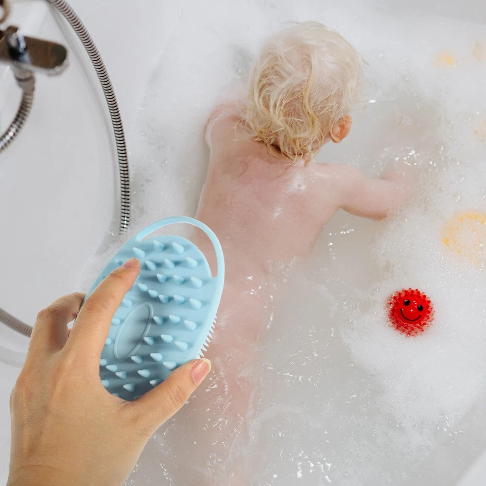 Bath Child Bathing Scrubber Double-sided Silicone Cleaning