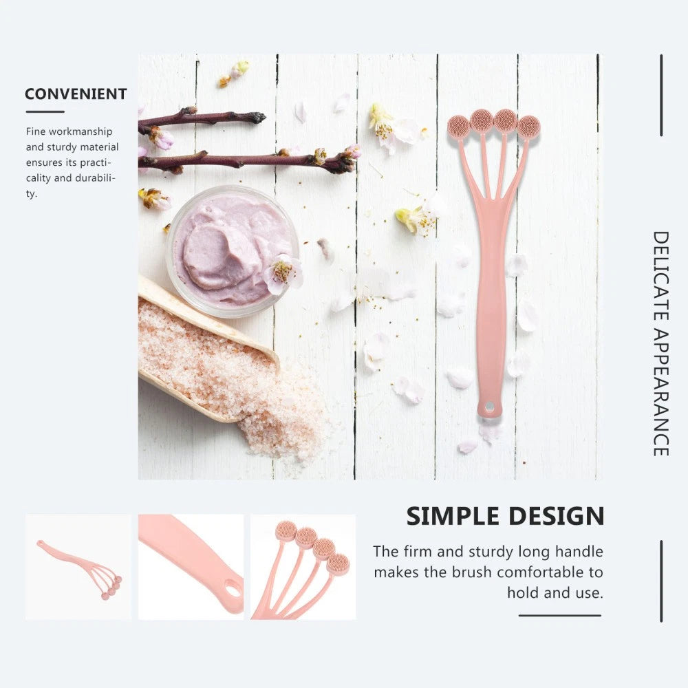 Set of 2 Exfoliating Bath Brush Shower Back Scrubber Body for Women