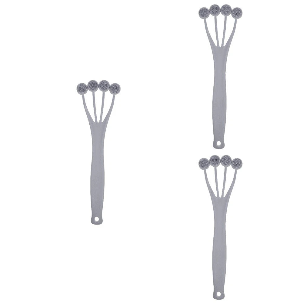 3 Pieces Exfoliating Bath Brush Body Brushes for Shower Tool Back