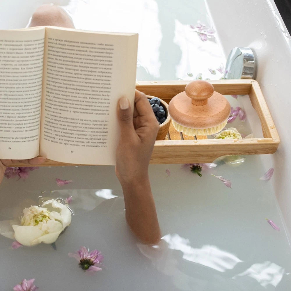 Back Exfoliator for Shower Bath Scrubber Body Bathroom Scrubbing Brush