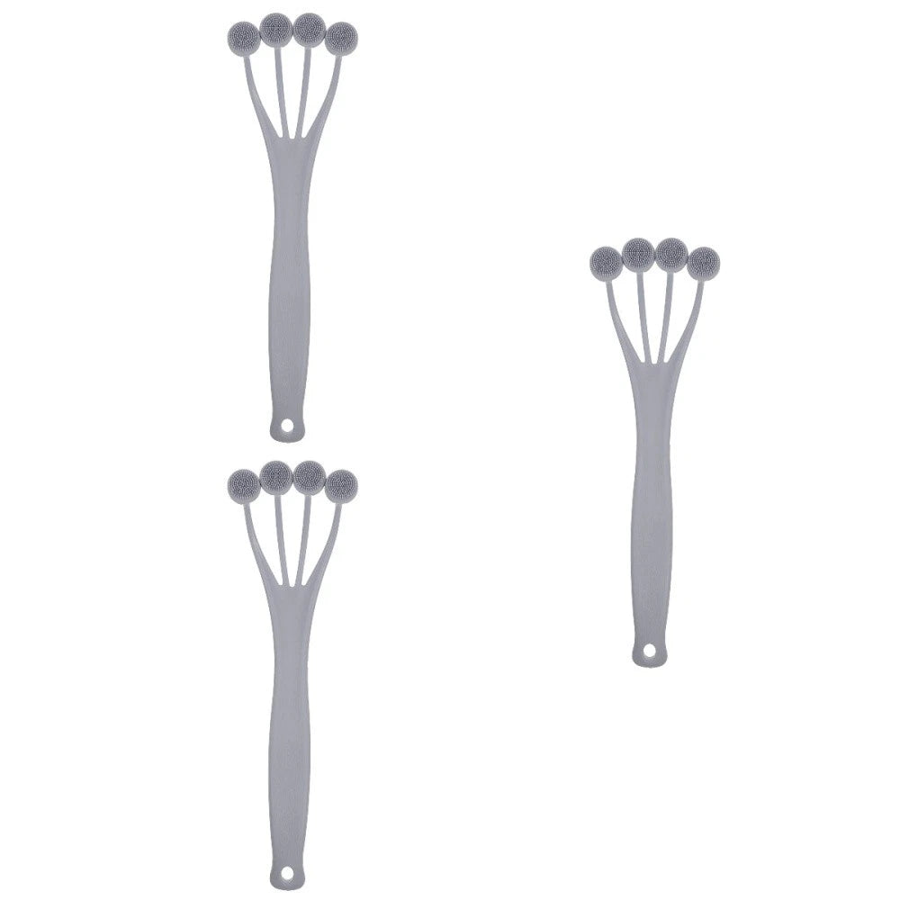 3 Pieces Exfoliating Bath Brush Body Brushes for Shower Tool Back