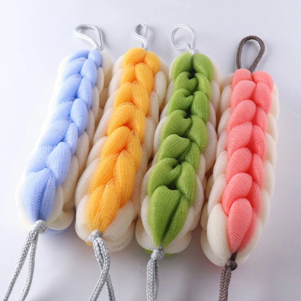 2 Pcs Bath Bar Man Miss Scrubbers for Cleaning Wall Mounted Exfoliating Brush