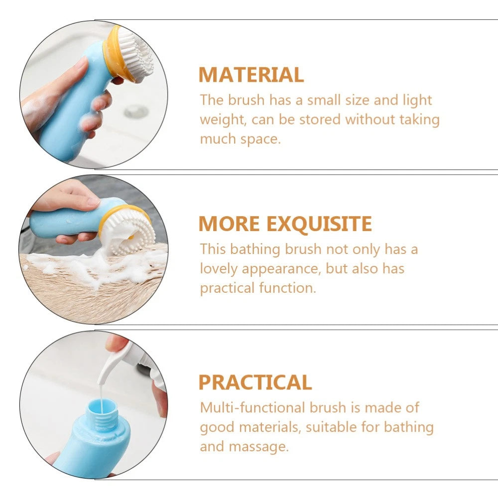 Set of 2 Pet Bath Brush Pets Massager Comb Dog Bathing Tool Dogs