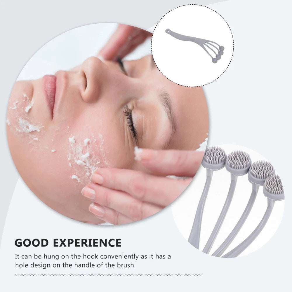 2 Pieces Exfoliating Bath Brush Cleaning Massage Back for Shower