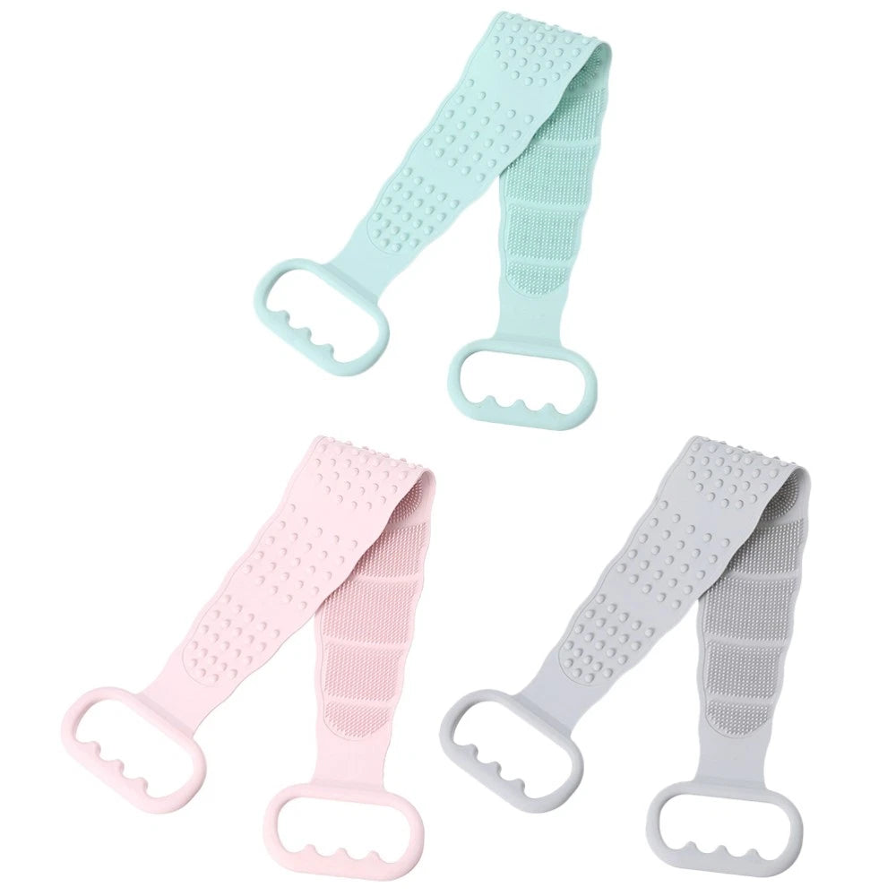3 Pcs Scrub Bath Brush Miss Men and Women Shower Back Scrubber Belt
