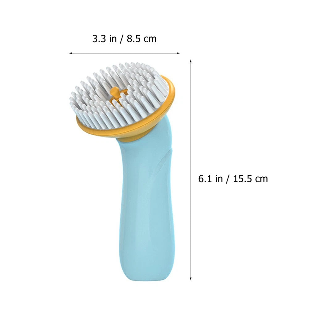Set of 2 Pet Bath Brush Pets Massager Comb Dog Bathing Tool Dogs