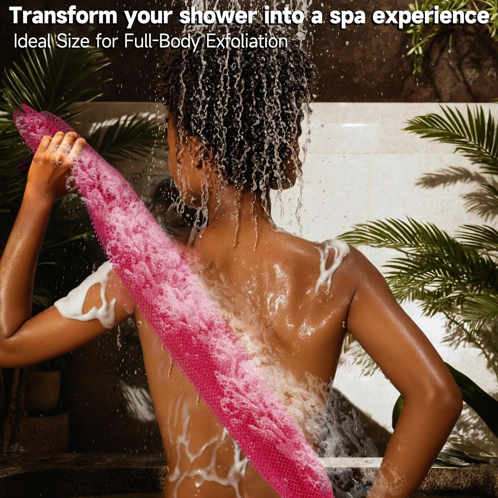 SubSahara Authentic African Net Sponge - 2 Pieces Exfoliating Scrubber for All