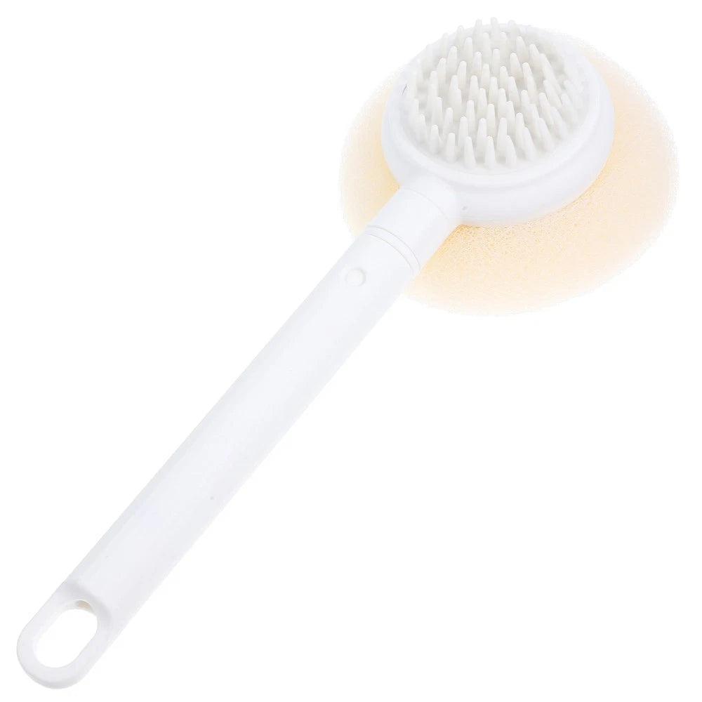 Bath Brush Sponge Body Scrubber with Handle Adaptive Shower Brushes