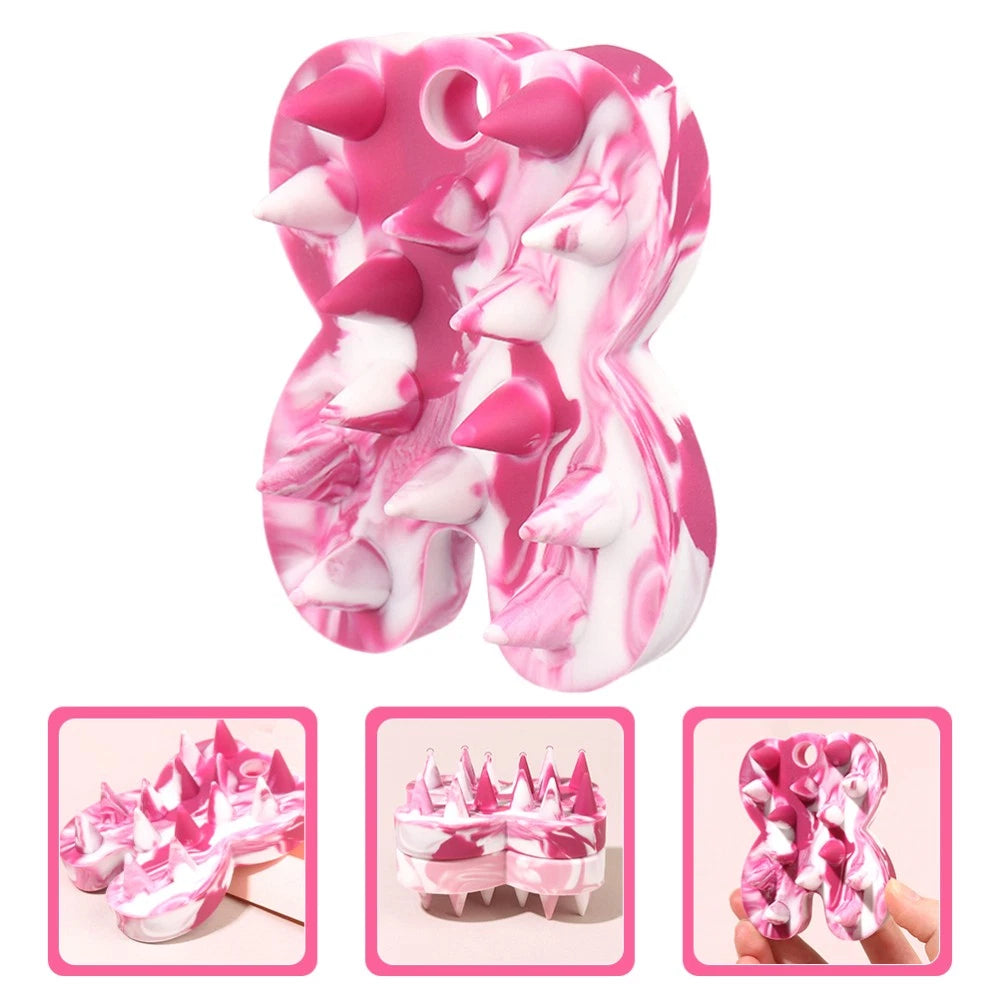 Shampoo Brush Exfoliating Body Scrubber Brushes for Shower Bath Cleaning