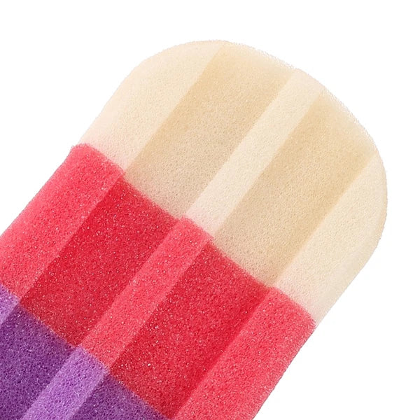 6Pcs Ice Cream Shaped Shower Body Sponge Scrubber Brush Exfoliating Body Washer