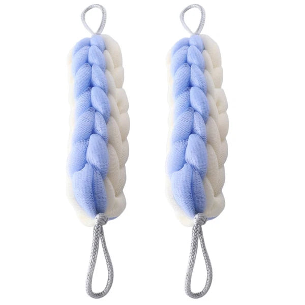 2 Pcs Bath Bar Man Miss Scrubbers for Cleaning Wall Mounted Exfoliating Brush