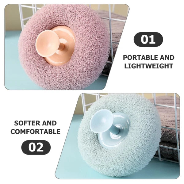 3 Pcs Bath Brush Shower Exfoliator Miss Bathroom Exfoliating Scrubber