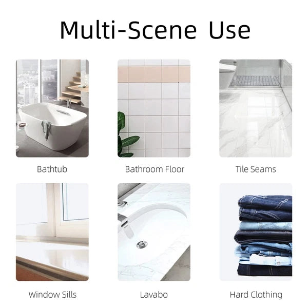 2-pack Brush Long Handle Shower Scrub For Cleaning With Medium Firm Bathroom