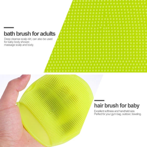 2pcs Silicone Bath Brushes Cleaning Brushes Scrubbers Bath Supplies