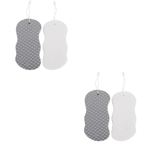 Set of 2 Baby Bath Sponge Newborn Body Scrubber Towel Shower Brush for