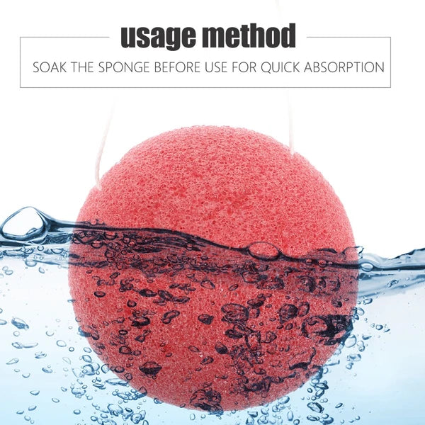 6PCS dry wet face puff Reusable Body Sponge Facial Cleansing