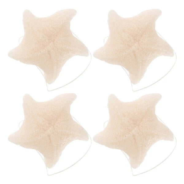 4 Pcs Sponge Bath Brush Toddler Baby Shower Scrubber for Bathing