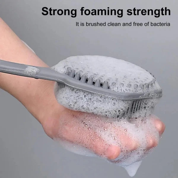 Thickened Silicone Shower Brush Anti Slip Back Scrubber Bathing Brush  Bathroom