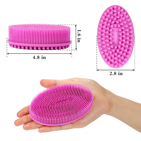 Soft Exfoliating Body Scrubber Loofah - Set of 3 for All Skin Types