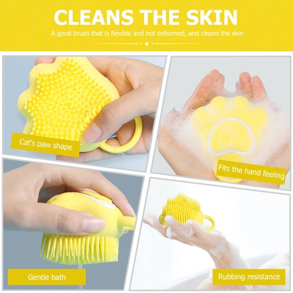 Cat Claw Bath Brush Child Baby Massage for Bathing Scrubber Shower